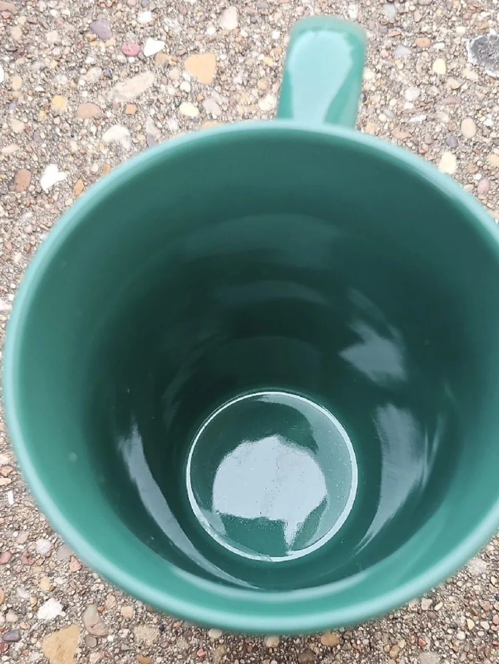 PINK Victoria's Secret Teal Ceramic Mug with Black Lettering 16.9 fl.oz